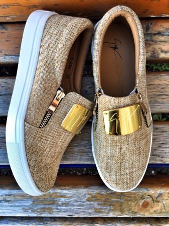Слипоны Zanotti с пряжкой