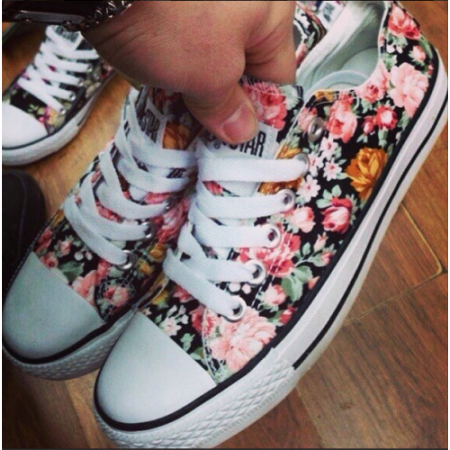 Кеды Converse All Star с цветами