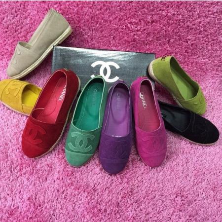 Эспадрильи Chanel натуральная кожа