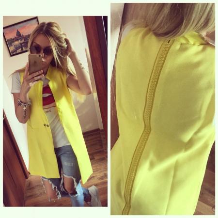 Жилетка Zara желтая