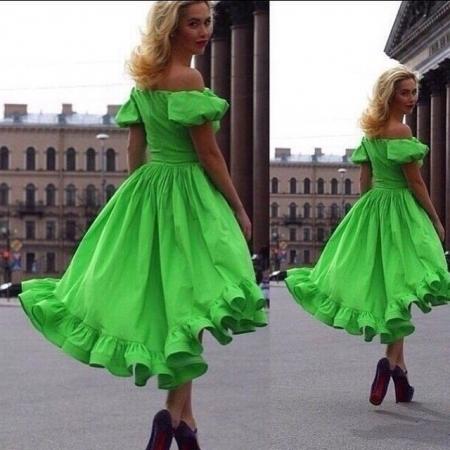 Летние платья с открытыми плечами