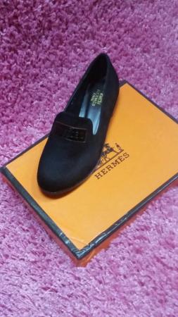 Лоферы Hermes черного цвета