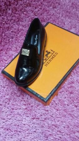 Лоферы Hermes черного цвета