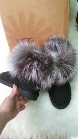 Ugg Australian натуральные, мех чернобурка